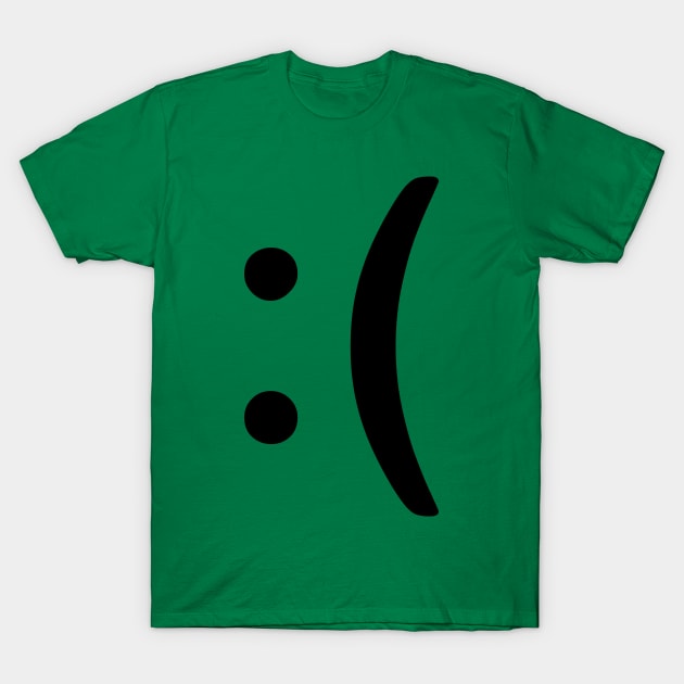 Frowning Emoji Face T-Shirt by T_Sh1rt_Dan